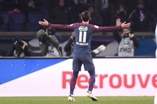 11 ANGEL DI MARIA (psg) - JOIE FOOTBALL : Paris SG vs Marseille - Coupe de France - 28 02 2018 AnthonyBIBARD FEP Panoramic 