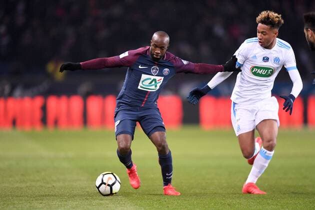 19 LASSANA DIARRA (psg) - Boubacar KAMARA (om) FOOTBALL : Paris SG vs Marseille - Coupe de France - 28 02 2018 AnthonyBIBARD FEP Panoramic 