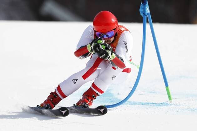 HIRSCHER Marcel Team AUT Olympiasieger Riesenslalom der Maenner Olympic Wintergames 2018 Pyeongchang South Korea Olympische Winterspiele 2018 Pyeongchang 18.Februar 2018 *** HIRSCHER Marcel Team AUT Olympic Champion Giant Slalom Mens Winter Olympic Games 2018 Pyeongchang South Korea 2018 Winter Olympics Pyeongchang 18 February 2018 