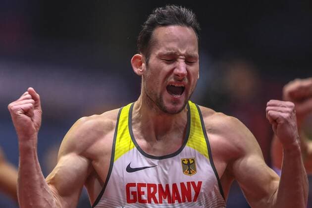 Themen der Woche - SPORT Bilder des Tages - SPORT IAAF World Indoor Championships; Birmingham, 03.03.18 Kai Kazmirek (GER), IAAF World Indoor Championships am 03.03.18 in der Arena Birmingham in Birmingham (Great Britain). Kai Kazmirek (GER), IAAF World Indoor Championships on 03.03.18 at the Arena Birmingham in Birmingham (Great Britain). *** IAAF World Indoor Championships Birmingham 03 03 18 Kai Kazmirek GER IAAF World Indoor Championships on 03 03 18 at the Birmingham Birmingham Great Britain Kai Kazmirek GER IAAF World Indoor Championships on 03 03 18 at the Birmingham Arena in Birmingham Great Britain xakx