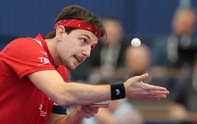Themen der Woche - SPORT Bilder des Tages - SPORT Timo Boll (Borussia Duesseldorf) bei der Angabe, dem Aufschlag, 86. Nationale Deutsche Meisterschaften, Tischtennis, 03.03.2018, Berlin *** Timo Boll Borussia Duesseldorf at the mention of the serve 86 National German Championships Table Tennis 03 03 2018 Berlin Copyright: xWuestx Eibner-Pressefotox EP_fwt