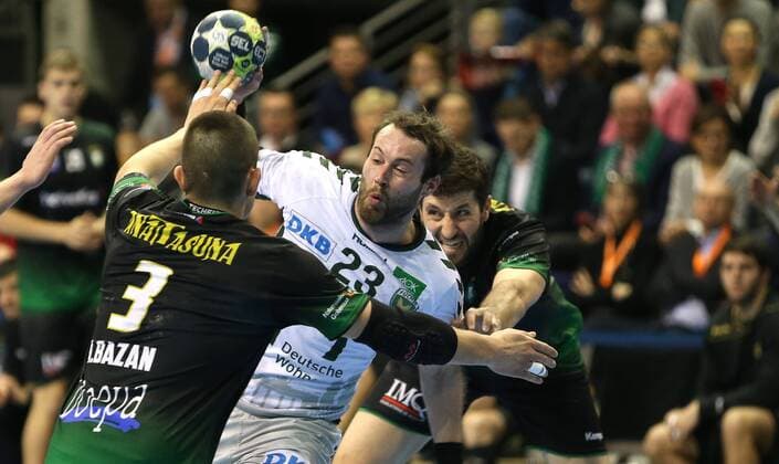 Handball - EHF-Pokal, Gruppe B, 10. Spieltag Füchse Berlin - Helvetia Anaitasuna Bild: Steffen Fäth Handball - EHF-Pokal - Füchse Berlin - Helvetia Anaitasuna