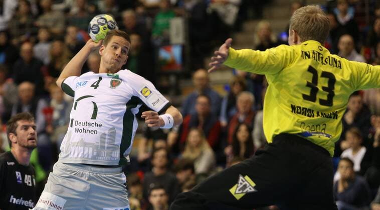 Handball - EHF-Pokal, Gruppe B, 10. Spieltag Füchse Berlin - Helvetia Anaitasuna Bild: Bjarki Mar Elisson Handball - EHF-Pokal - Füchse Berlin - Helvetia Anaitasuna