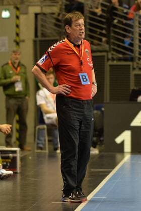 Handball, Herren, EHF-Pokal, Saison 2017 18, Gruppe B, Füchse Berlin - Helvetia Anaitasuna, Cheftrainer Velimir Petkovic (Füchse Berlin), 04.03.18, Copyright: xMichaelxHundtx xMatthiasxKochx