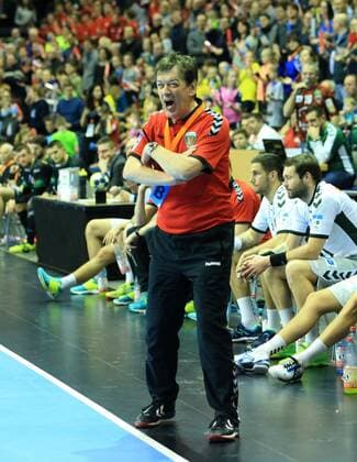 GER, EHF Cup 2018, FUECHSE BERLIN VS. Helvetia Anaitasuna 04.03.2018, Max Schmeling Halle, Berlin, GER, EHF Cup 2018, FUECHSE BERLIN VS. Helvetia Anaitasuna, im Bild Cheftrainer (Head Coach) Velimir Petkovic (Fuechse Berlin)