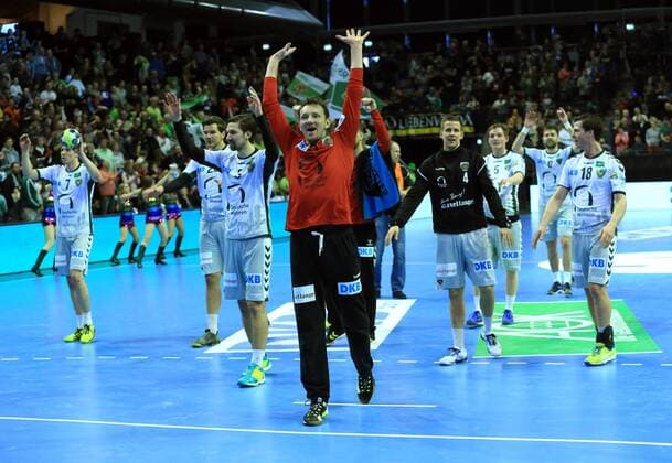 GER, EHF Cup 2018, FUECHSE BERLIN VS. Helvetia Anaitasuna 04.03.2018, Max Schmeling Halle, Berlin, GER, EHF Cup 2018, FUECHSE BERLIN VS. Helvetia Anaitasuna, im Bild Petr Stochl (Fuechse Berlin 71), Fuechsespieler