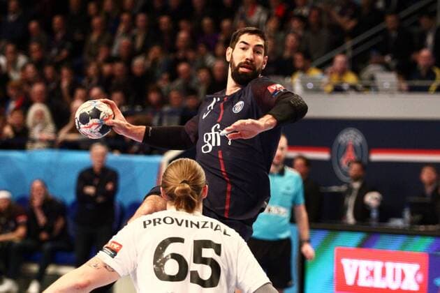 Nikola Karabatic (Paris) HANDBALL : Velux EHF Champions League - 14eme journee - Paris Saint-Germain Handball vs THW Kiel - 04 03 2018 KevinDomas Panoramic 