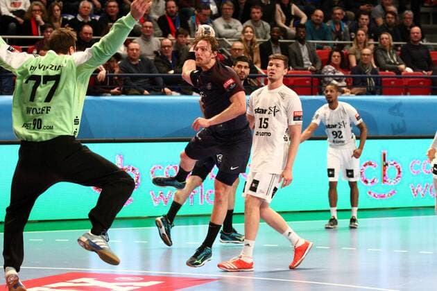 Jesper Nielsen (Paris) HANDBALL : Velux EHF Champions League - 14eme journee - Paris Saint-Germain Handball vs THW Kiel - 04 03 2018 KevinDomas Panoramic 