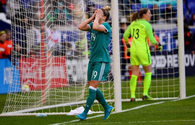 March 4, 2018 - Harrison, NJ, USA - Harrison, N.J. - Sunday March 04, 2018: Svenja Huth during a 2018 SheBelieves Cup match between the women s national teams of the Germany (GER) and England (ENG) at Red Bull Arena. Svenja Huth - ZUMAt139 20180304_zaa_t139_118 Copyright: xHowardxSmith Isiphotos.Comx