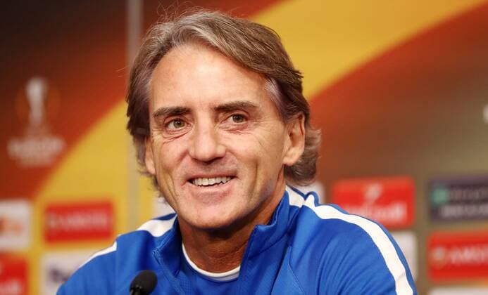 Zenit Sankt Petersburg - PK Euro League Leipzig, 07.03.2018, Red Bull Arena, Fussball, UEFA EURO EM Europameisterschaft Fussball League , PK am Vortag des Achtelfinals, RB Leipzig vs. FK Zenit St. Petersburg , Im Bild: Trainer Roberto Mancini (Zenit St. Petersburg) ,