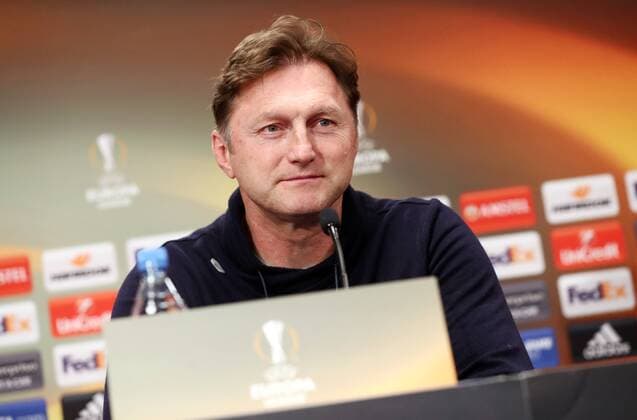 RB Leipzig - PK Euro League Leipzig, 07.03.2018, Red Bull Arena, Fussball, UEFA EURO EM Europameisterschaft Fussball League , PK am Vortag des Achtelfinals, RB Leipzig vs. Zenit St. Petersburg , Im Bild: Trainer Ralph Hasenhüttl Hasenhuettl (RB Leipzig) ,