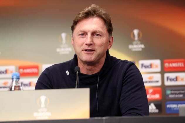 RB Leipzig - PK Euro League Leipzig, 07.03.2018, Red Bull Arena, Fussball, UEFA EURO EM Europameisterschaft Fussball League , PK am Vortag des Achtelfinals, RB Leipzig vs. Zenit St. Petersburg , Im Bild: Trainer Ralph Hasenhüttl Hasenhuettl (RB Leipzig) ,