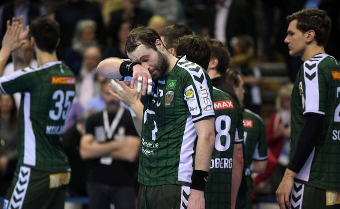 Handball DHB Pokal 07.03.2018 Berlin Max Schmeling Halle Viertelfinale Fuechse Füchse Berlin geg SC Magdeburg Niederlage Steffen FAETH ( FÄTH ) 23 Fuechse
