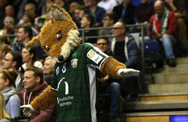 07.03.18, Handball - DHB-Pokal, Füchse Berlin - SC Magdeburg Bild: Maskottchen Fuchsi Handball - DHB-Pokal - Füchse Berlin - SC Magdeburg