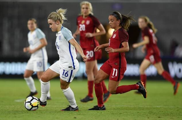 March 7, 2018 - Orlando City, FL, USA - Orlando City, FL - Wednesday March 07, 2018: Izzy Christiansen during a 2018 SheBelieves Cup match between the women s national teams of the United States (USA) and England (ENG) at Orlando City Stadium. Izzy Christiansen - ZUMAt139 20180307_zaa_t139_058 Copyright: xBradxSmithx