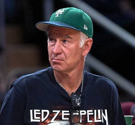 March 7, 2018 - Piscataway, New Jersey, U.S. - Legendary tennis player John McEnroe was in attendance to watch the Georgetown Hoyas and St. John s Red Storm during the first round of the Big East Conference Tournament at Madison Square Garden in New York City. St Johns defeated Georgetown 88-77. CSM Big East Conference Tournament 2018: Georgetown vs St Johns MAR 07 - ZUMAcw2_ 20180307_zaf_cw2_032 Copyright: xDuncanxWilliamsx