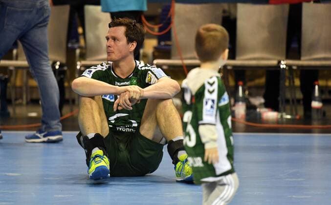 Hans Lindberg (Füchse), enttäuscht nach dem Spiel Füchse Berlin - SC Magdeburg REWE-Pokal, Viertelfinale 2017 2018, Herren, Männer, Handball, Deutschland, Germany, Max-Schmeling-Halle Berlin, 7.3.2018