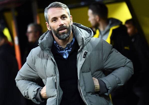 08.03.2018, xjhx, Fussball Europa League, Borussia Dortmund - RB Salzburg, emspor, v.l. Trainer Marco Rose (FC Red Bull Salzburg) Dortmund