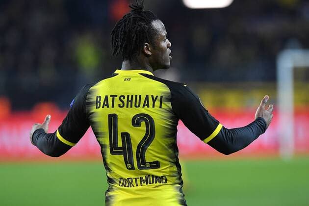 Themen der Woche - SPORT Bilder des Tages - SPORT Fußball Europa League Achtelfinale Borussia Dortmund - FC Salzburg am 08.03.2018 im Signal Iduna Park in Dortmund Michy Batshuayi ( Dortmund ) enttäuscht