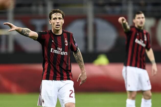Db Milano 08 03 2018 - Europa League Milan-Arsenal foto Daniele Buffa Image nella foto: Lucas Biglia-Alessio Romagnoli 