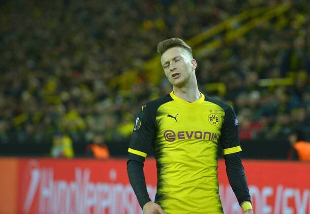 Dortmund, Germany 08.03.2018, UEFA Europa League - 2017 18 Season, Achtelfinale, Borussia Dortmund - Red Bull Salzburg, Marco Reus (BVB) enttaeuscht ( DeFodi521