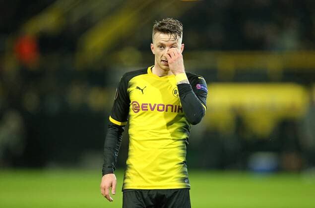 08.03.2018, Fussball UEFA Europa League 2017 2018, Achtelfinale, Borussia Dortmund - RB Salzburg, im Signal-Iduna-Park Dortmund. Marco Reus (Dortmund)