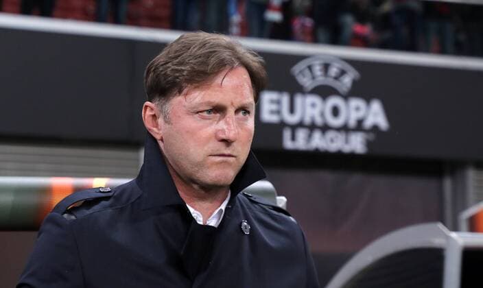 RB Leipzig - St.Petersburg Fussball Euro League Leipzig, 08.03.2018, Red Bull Arena, Fussball, UEFA EURO EM Europameisterschaft Fussball League, Achtelfinale, Hinspiel , RB Leipzig vs. Zenit St. Petersburg. , Im Bild; Trainer Ralph Hasenhüttl Hasenhuettl, RB Leipzig ,