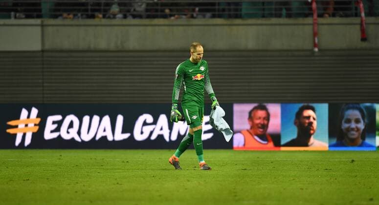 Fussball, Herren, Saison 2017 2018, Europa League (Achtelfinale, Hinspiel), RB Leipzig - Zenit St. Petersburg, Torwart Peter Gulacsi (RB Leipzig), 08.03. 2018, Copyright: xMatthiasxKochx