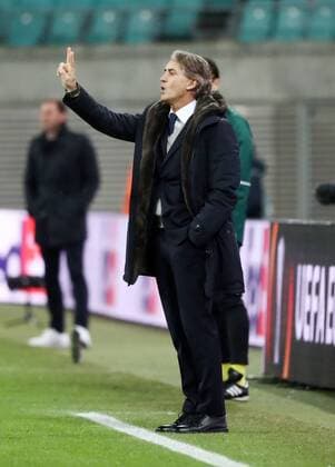 RB Leipzig - St.Petersburg Fussball Euro League Leipzig, 08.03.2018, Red Bull Arena, Fussball, UEFA EURO EM Europameisterschaft Fussball League , Achtelfinale Hinspiel, RB Leipzig vs. FK Zenit St. Petersburg , Im Bild: Trainer Roberto Mancini (Zenit St. Petersburg) ,