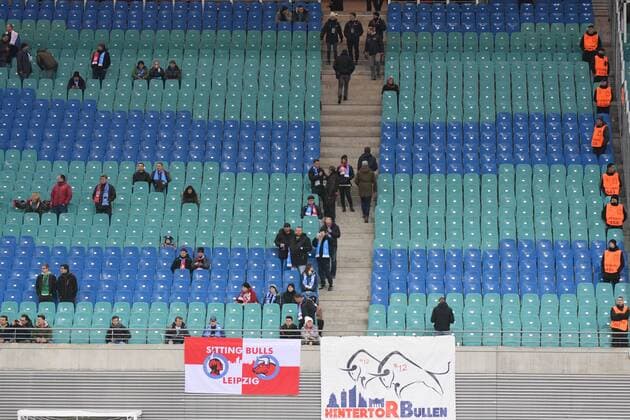 Viele leere Plaetze im Stadion, RB Leipzig vs. Zenit St. Petersburg, Fussball, UEFA Europa League, 08.03.2018, Leipzig Copyright: xEIBNER BertxHarzerx EP_BHR