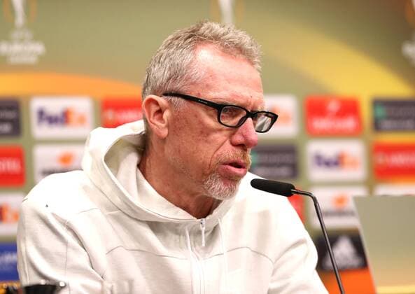 Donnerstag 08.03.2018, Saison 2017 2018, Euro League Achtelfinale Hinspiel im Dortmunder Signal Iduna Park, BVB 09 Borussia Dortmund - FC Salzburg, Peter Stöger (Trainer, BVB) auf der anschliessenden Pressekonferenz