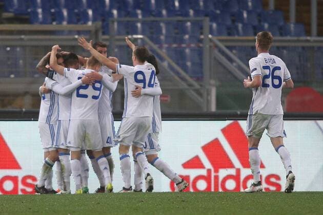 8.03.2018. Stadio Olimpico, Rome, Italy. Uefa League SS Lazio vs Dynamo Kiev.VIKTOR TSYGANKOV (DIN) score the gland celebrates during the match S.S. Lazio vs Dynamo Kiev at Stadio Olimpico in Rome.  Copyright: xMarcoxIacobuccix xIPAx xMarcoxIacobuccix