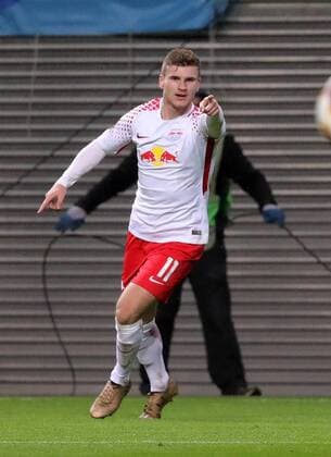 RB Leipzig - St.Petersburg Fussball Euro League Leipzig, 08.03.2018, Red Bull Arena, Fussball, UEFA EURO EM Europameisterschaft Fussball League, Achtelfinale, Hinspiel , RB Leipzig vs. Zenit St. Petersburg. , Im Bild; Tor für RB Leipzig. Timo Werner (11, RB Leipzig) erzielt den Treffer zum 2:0 gegen Torwart AndreiÊLunev (99, Zenit) und jubelt. ,