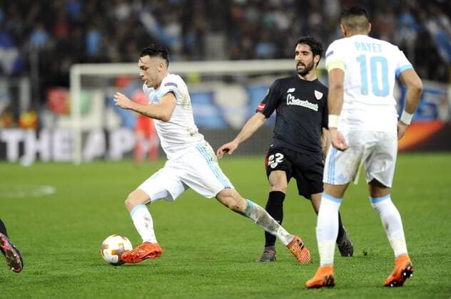 Ocampos (OM) FOOTBALL : Marseille vs Athletico Bilbao - Europa League - 08 03 2018 FranckPennant Panoramic 