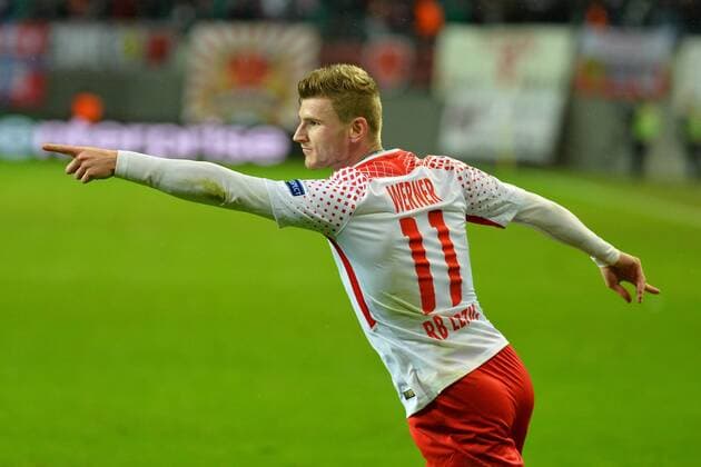 Timo Werner (RB Leipzig) erzielt das 2:0 und jubelt, RB Leipzig vs. Zenit St. Petersburg, Fussball, UEFA Europa League, 08.03.2018, Leipzig Copyright: xEIBNER BertxHarzerx EP_BHR