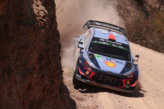 Spanish driver Dani Sordo and co-driver Carlos Del Barrio of Hyundai Shell Mobil World Rally Team in action during the first stage of Mexico s Rally in Leon, Guanajuato, Mexico, 09 March 2018. Mexico s Rally !ACHTUNG: NUR REDAKTIONELLE NUTZUNG!  Copyright: xMarioxCastillox LEO007 20180310-636562379849699456