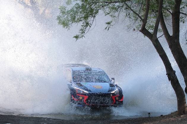 WRC, Rallye Mexiko Belgian Thierry Neuville and co-pilot Nicolas Gilsoul drive their Hyundai i20 Coupe WRC Motorsport Rallye WM during the Mexico Rally 2018 in Leon, Guanajuato, Mexico, 10 March 2018. Rally Mexico 2018 !ACHTUNG: NUR REDAKTIONELLE NUTZUNG!  Copyright: xMarioxCastillox LEO005 20180310-636563100303228527