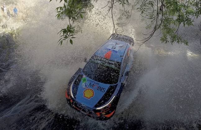 Spanish Dani Sordo and co-pilot Carlos del Barrio drive their Hyundai i20 Coupe WRC Motorsport Rallye WM during the Mexico Rally 2018 in Leon, Guanajuato, Mexico, 10 March 2018. Rally Mexico 2018 !ACHTUNG: NUR REDAKTIONELLE NUTZUNG!  Copyright: xMarioxCastillox LEO018 20180310-636563158639546527