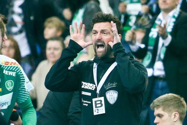 Bilder des Tages - SPORT Leipzig - Lemgo Handball Leipzig, 11.03.2018, Arena Leipzig, Handball, DKB Bundesliga, 24. Spieltag, SC DHfK Leipzig - TBV Lemgo , Im Bild: Trainer Florian Kehrmann (Lemgo) ,
