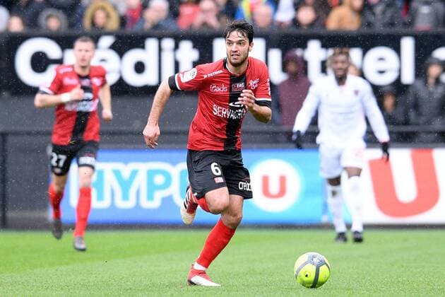 06 Clement GRENIER (gui) FOOTBALL : Guingamp vs Nice - Ligue 1 Conforama - 11 03 2018 FEP Panoramic 