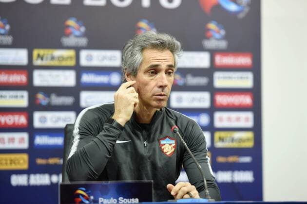 Head coach Paulo Sousa of China s Tianjin Quanjian attends a press conference PK Pressekonferenz before the Group E match against South Korea s Jeonbuk Hyundai Motors during the 2018 AFC Champions League in Tianjin, China, 13 March 2018. Tianjin Quanjian in full swing for AFC group match against Jeonbuk Hyundai Motors  20180313_69636