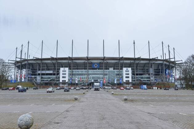 Fußball 1. Bundesliga Training Hamburger SV am 13.03.2018 auf dem Trainingsgelände am Volksparkstadion in Hamburg Außenansicht des Volksparkstadion