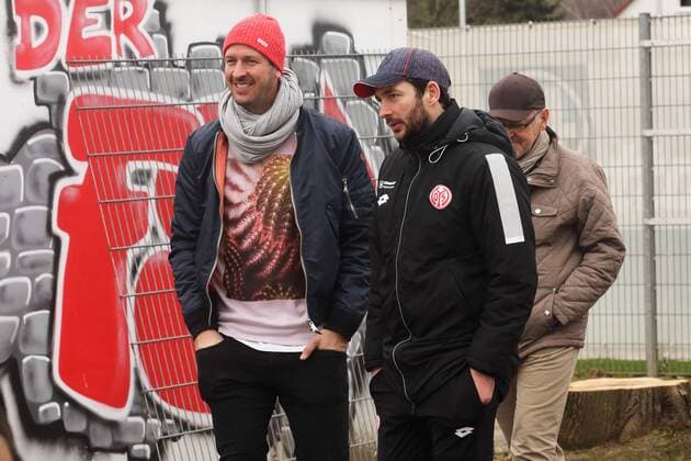 PASCAL HENS, SANDRO SCHWARZ TRAINING MAINZ 05 MAINZ 