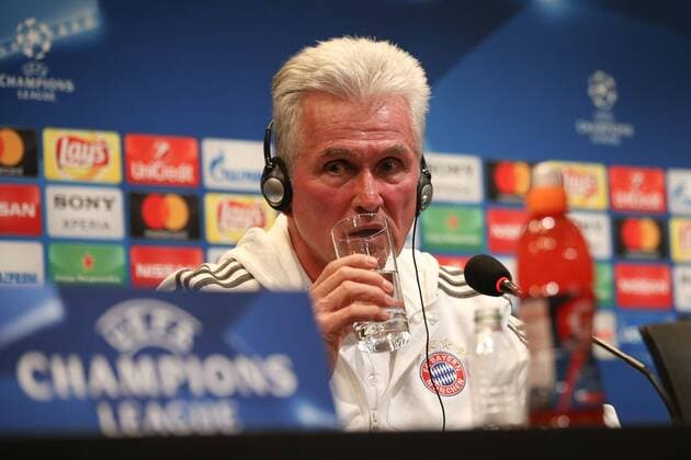 Chef-Trainer Jupp Heynckes (FC Bayern Muenchen) bei der Pressekonferenz stellt sich den Fragen der Medienvertreter, Pressekonferenz, FC Bayern Muenchen, Fussball, Achtelfinale, Champions League, 13.03.2018 Istanbul Istanbul Tuerkei