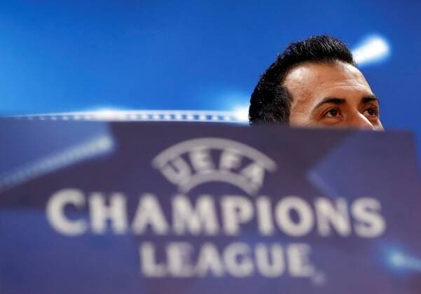 FC Barcelona Barca s Spanish midfielder Sergio Busquets attends a press conference PK Pressekonferenz at the sports complex in Sant Joan Despi, Barcelona, Spain, 13 March 2018. FC Barcelona will face Chelsea FC on a Champions League round of 16 second leg soccer match on 14 March 2018 at the Camp Nou stadium in Barcelona. FC Barcelona s presser !ACHTUNG: NUR REDAKTIONELLE NUTZUNG!  Copyright: xAlbertoxEstevezx GRAF1311 20180313-636565601011910323