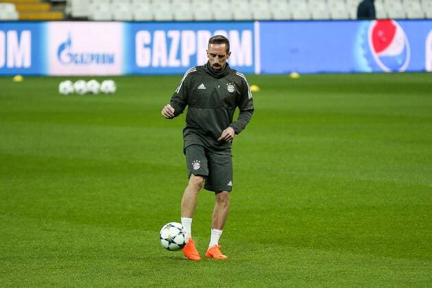 am Ball Franck Ribery 7 (FC Bayern Muenchen), Training, FC Bayern Muenchen, Fussball, Achtelfinale, Champions League, 13.03.2018 Istanbul Istanbul Tuerkei