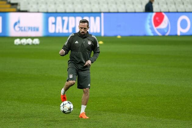 am Ball Franck Ribery 7 (FC Bayern Muenchen), Training, FC Bayern Muenchen, Fussball, Achtelfinale, Champions League, 13.03.2018 Istanbul Istanbul Tuerkei