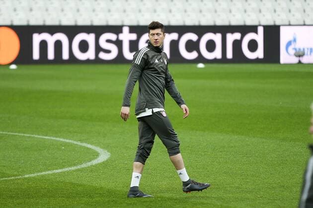 Robert Lewandowski 9 (FC Bayern Muenchen), Training, FC Bayern Muenchen, Fussball, Achtelfinale, Champions League, 13.03.2018 Istanbul Istanbul Tuerkei