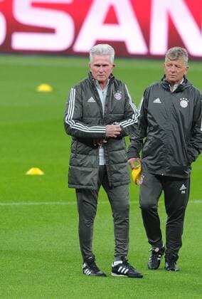 Bayern München coach Jupp Heynckes trained at Vodafone Park before the 2nd leg match against Besiktas in Istanbul Turkey on March 13 , 2018. 