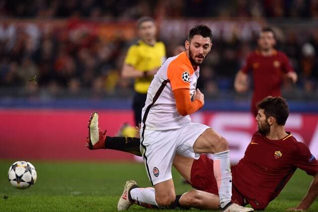 Facundo Ferrayra Shakhtar, Federico Fazio Roma Roma 13-03-2018 Stadio Olimpico Champions League, Ottavi di Finale. AS Roma - Shakhtar Donetsk Foto Andrea Staccioli Insidefoto andreaxstaccioli